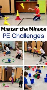 Master The Minute Challenges For Physed Activities Challenges Master Minute Ph Gym Games For Kids Physical Education Activities Physical Education Games