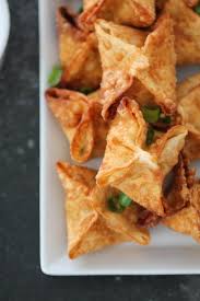Easy Cream Cheese Wontons Recipe Cream Cheese Wontons Homemade Chinese Food Cheese Wontons