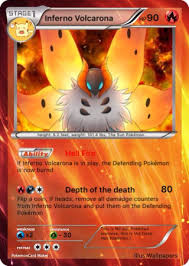 The inferno dragon card is unlocked from the builder's workshop (arena 6) or a legendary chest. Custom Card 7 Inferno Volcarona Pokemon Trading Card Game Amino