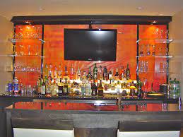 bar glass shelving shelves ideas bars for home floating wall kohls
