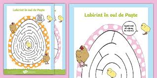 Vremea la easter, previziuni pentru duminică 1 aprilie 2018. OuÄ De PaÈte Labirint Teacher Made
