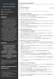 Free Regional Sales Manager Resume Sample 2020 By Hiration