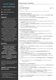 Use one of our free resume templates for word and get one step closer to the perfect job 160+ free resume templates for word. Free Regional Sales Manager Resume Sample 2020 By Hiration