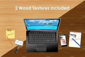Tabletop Mockup Scene Scary Art Vector Shapes Visiting Cards