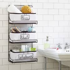 Shelves in between studs in a half wall via domino. Bathroom Wall Shelves And Storage Ideas On Foter