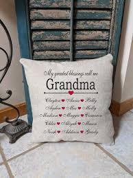 Birthday Presents For Grandmas Personalized Mothers Day Pillow Nana Pillow Gift Birthday Etsy Presents For Grandma Birthday Presents For Grandma Birthday Gifts For Grandma