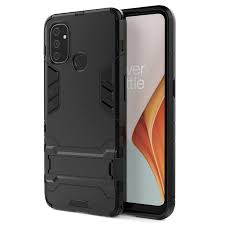 Oneplus nord n100 bumper case black. Armor Series Oneplus Nord N100 Hybrid Case With Kickstand