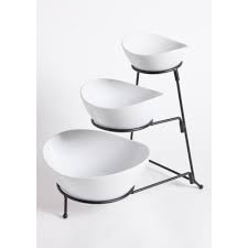 We did not find results for: Gracious Dining 4 Piece 3 Tier White Serving Bowl Set With Stand Serving Bowl Set Fine Ceramic Cake Stand Ceramic