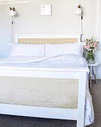Rattan Cane Bed Hack Upcycle In 2021 Diy Bed Headboard Bedroom Headboard Rattan Headboard