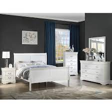 This nightstand is a gorgeous option for a beautiful nightstand that doesn't take up a lot of space and provides a solid amount of storage for your bed and all your. Louis Philip White Dresser And Mirror