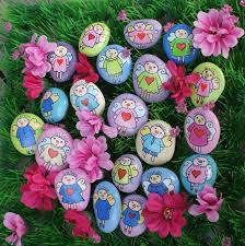 Steine Bemalen Engelsteine Stone Drawing Glucksbringer Stone Drawing Steine Bemalen Bastelarbeiten