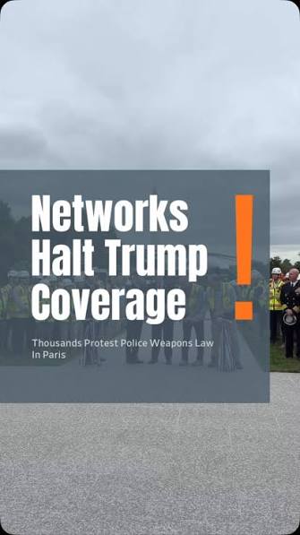 Major TV networks stand with CNN and pull the plug on covering President Trump after his ban on CNN, MS NOW and Politico.