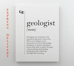 Geologist Canvas Art Definition Print Gift For Geologist Etsy Print Gifts Definition Prints Gifts For Coworkers