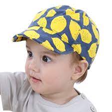 Baby Baseball Cap Hat For Boys Girls Lemon Style Infant Toddler Adjustable Snapback 6 24 Months Hats Kids Baseball Caps Baseball Baby
