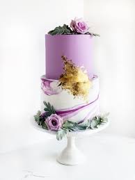 Decorated flowers with two swans top. Modern Purple Marble Wedding Cake Purple Cakes Birthday Floral Wedding Cakes Floral Cake