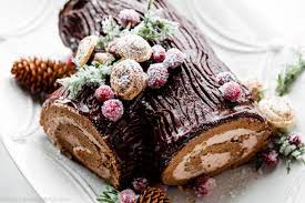 The cake is rich and chocolatey and no doubt inspired by ancient european traditions surrounding the winter solstice. Buche De Noel Yule Log Sally S Baking Addiction