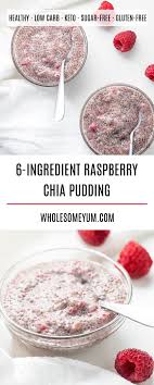 Raspberry Low Carb Keto Chia Pudding Recipe Keto Chia Pudding Low Carb Recipes Dessert Easy Pudding Recipes