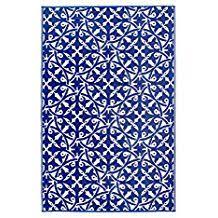 Fab Habitat Reversible Interieur Exterieur Meteo Resistant Tapis De Sol Tapis San Juan In Dark Blue 120 Cm X 180 Cm Tapis Exterieur Tapis De Sol Tapis