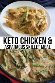 Keto Creamy Chicken And Asparagus Recipe Recipe Keto Recipes Dinner Keto Recipes Easy Asparagus Recipe