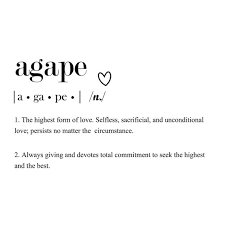 Agape Love Definition Print| Love Definition Print| INSTANT Digital  Download| Wall Art