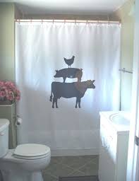 Animal Farm Shower Curtain Cow Chicken Pig Farmyard Farming Etsy Kid Bathroom Decor Primitive Bathrooms Bathroom Window Curtains