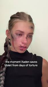 Xaden Running to Saves Violet Fourth Wing