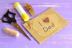 Instead of rushing to the store, go the thoughtful and creative route with these homemade gift ideas, perfect for. Hand Greeting Card With Message I Love Dad Homemade Design Fathers Day Card Happy Birthday Card For Dad Scissors Glue Cord Thread Needle Craft Inspirations For Kids Lilac Wooden Background Stock Photo
