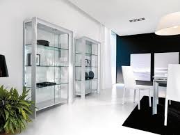 Showcase Modern In Wood Metal And Glass For Dining Room Idfdesign