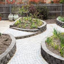 Beautiful Spring Bulbs In Custom Designed Brickwork Garden Beds For Our Melba Project Garden Beds Garden Design Landscape