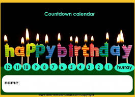 birthday countdown calendar website