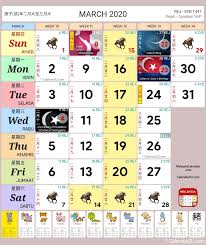 Exceptional 2020 Calendar With Holidays Malaysia In 2020 School Holiday Calendar Holiday Calendar Calendar Template