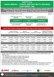 Changi airport terminal 4 shuttle boarding points. Shuttle 8 Tanah Merah Changi Airport Shuttle Bus Service Land Transport Guru