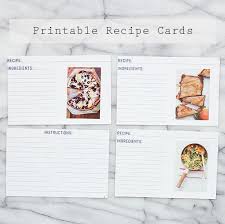 Recipe Cards Meats And Sweets Free Printable Recipe Photo Cards Space For A Title Ingredients And Instructions Recipe Cards Printable Recipe Cards Cards