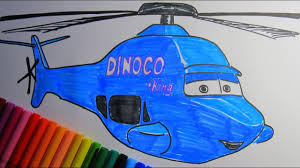 How To Draw And Color Rotor Turbosky Helicopter Dinoco From Cars 3 2017 Youtube We draw the glass itself these lines should be as even and symmetrical as possible. how to draw and color rotor turbosky helicopter dinoco from cars 3 2017