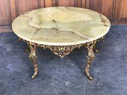 Ivinta modern round coffee table for living room 31.5 inch accent table with metal frame rustic tea tables vintage side cocktail table (brown) 4.1 out of 5 stars 11 $139.90 Round Onyx Coffee Table Sold Antiques Furniture