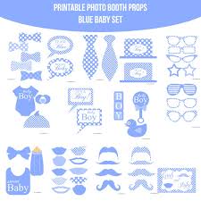 Instant Download Baby Blue 1 Printable Photo Booth Prop Set Amanda Keyt Printable Designs Baby Shower Photo Booth Photobooth Props Printable Free Baby Shower Printables