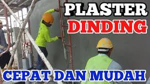 Pemula dengan metode menggunakan roskam. Cara Plaster Dinding Rumah Youtube