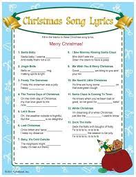 Whether you have a science buff or a harry potter fa. Christmas Song Lyrics Christmas Songs Lyrics Christmas Carol Game Christmas Party Games
