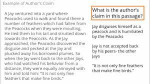 Argument Identify The Author S Claim 1 1 Youtube