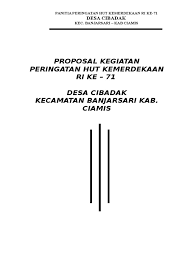 Contoh Proposal Kegiatan Hut Ri Nusagates