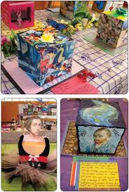 Use A Box Research An Artist Draw One Side Write One Side Use A Real Picture One Side Maybe A Art History Lessons School Art Projects Art History Timeline