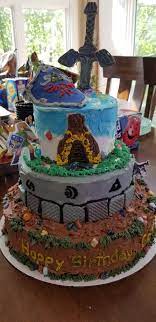 Zelda Breath Of The Wild Birthday Cake Zelda Cake Zelda Birthday Wild Birthday Party