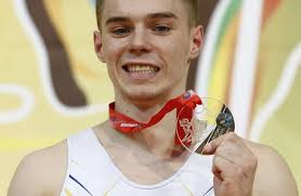 British Gymnast Sam Oldham Performs On Editorial Stock Photo