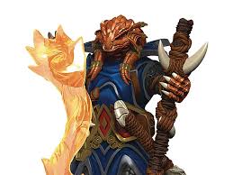 Gold dragonborn sorcerer (page 1). Dungeons Dragons Icons Of The Realms Dragonborn Sorcerer Female Premium Painted Figure