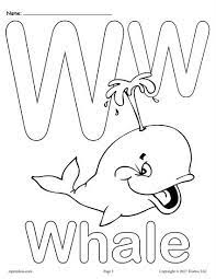 Free, printable coloring pages for adults that are not only fun but extremely relaxing. Letter W Alphabet Coloring Pages 3 Printable Versions Alphabet Coloring Pages Preschool Coloring Pages Alphabet Coloring