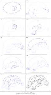 How To Draw A Gopher Tortoise Printable Step By Step Drawing Sheet Drawingtutorials101 Com Cute Turtle Drawings Turtle Drawing Tortoise Drawing