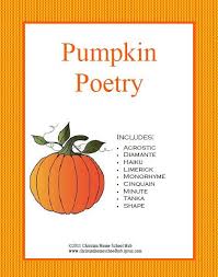Pumpkin Poetry Unit Poetry Tea Time Poetry Unit Limerick For Kids