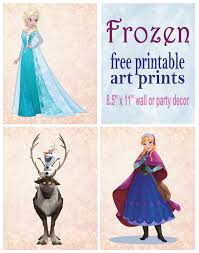 Create your own frozen scene with these. Frozen Printable Wall Art Decor Printables 4 Mom
