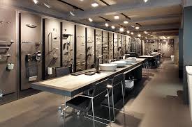 Coblonal Interiorismo Showroom Sanitarios Azul Acocsa Bathroomshowrooms Showroom Interior Design Interior Design And Construction Shop Interiors