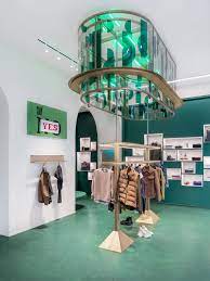 Slowear18 Mixing Clothes And Cocktails Livegreenblog Concept Store Retail Store Design Visual Display